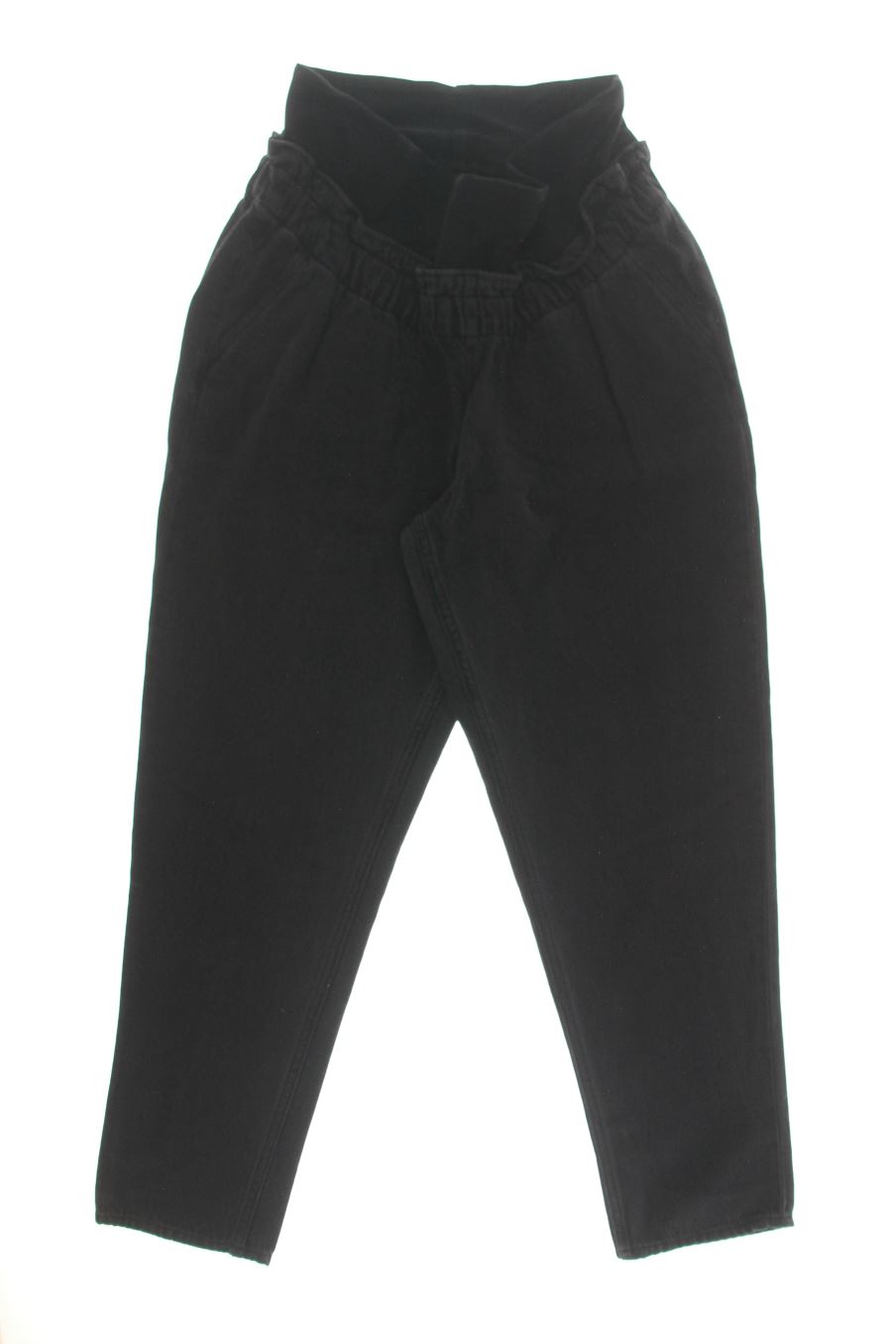Jeans H&M Premama de la taille L, de couleur noir de denim de femmes enceintes