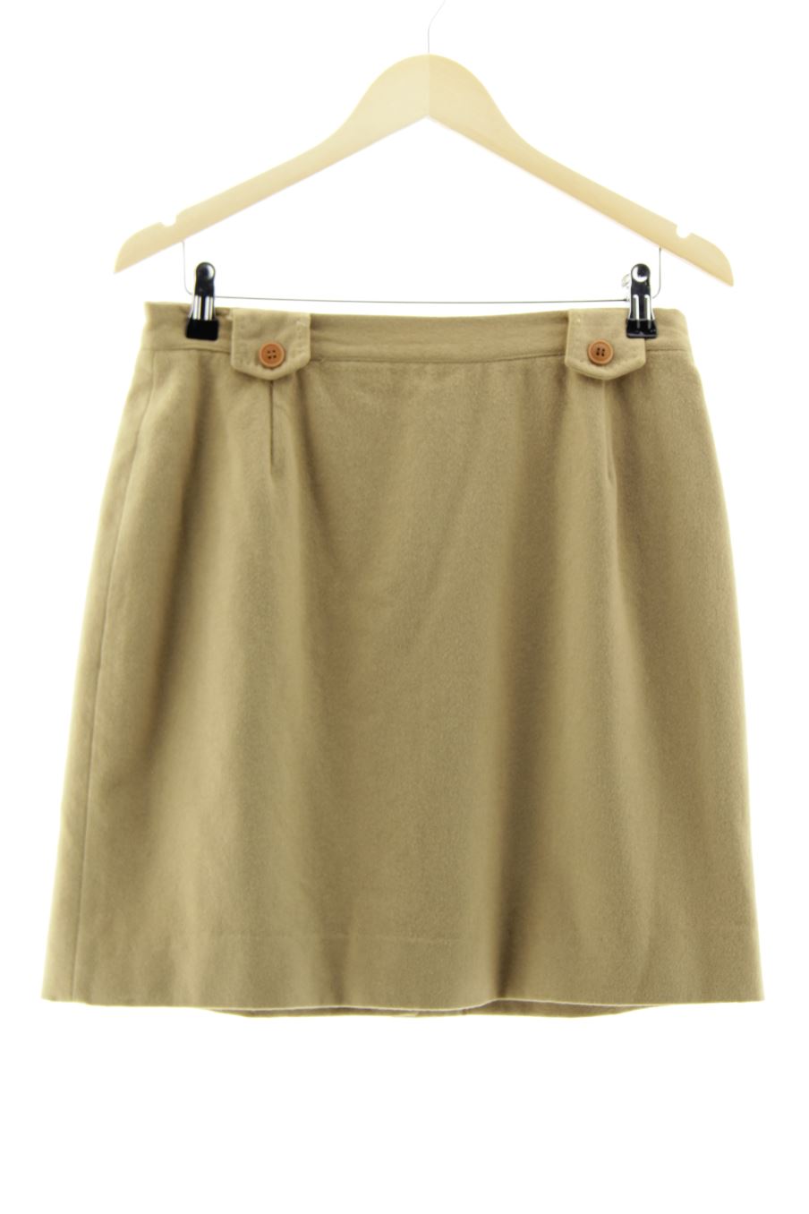 Gonne de Cortefiel de la talla 40, de color beige