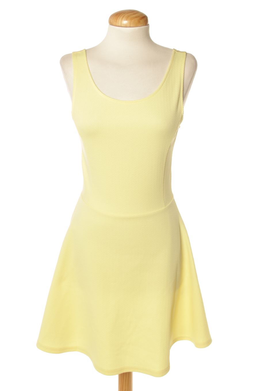 Robe casual H&M de la taille 36, de couleur jaune