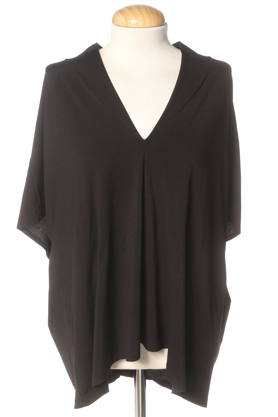 Kurzärmelige Bluse von H&M Größe XXL, Farbe Schwarz, für
