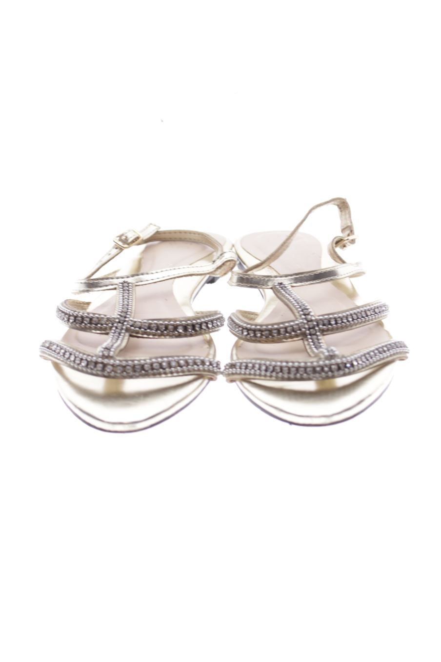 Sandalias planas de Sfera de la talla 37, de color beige de