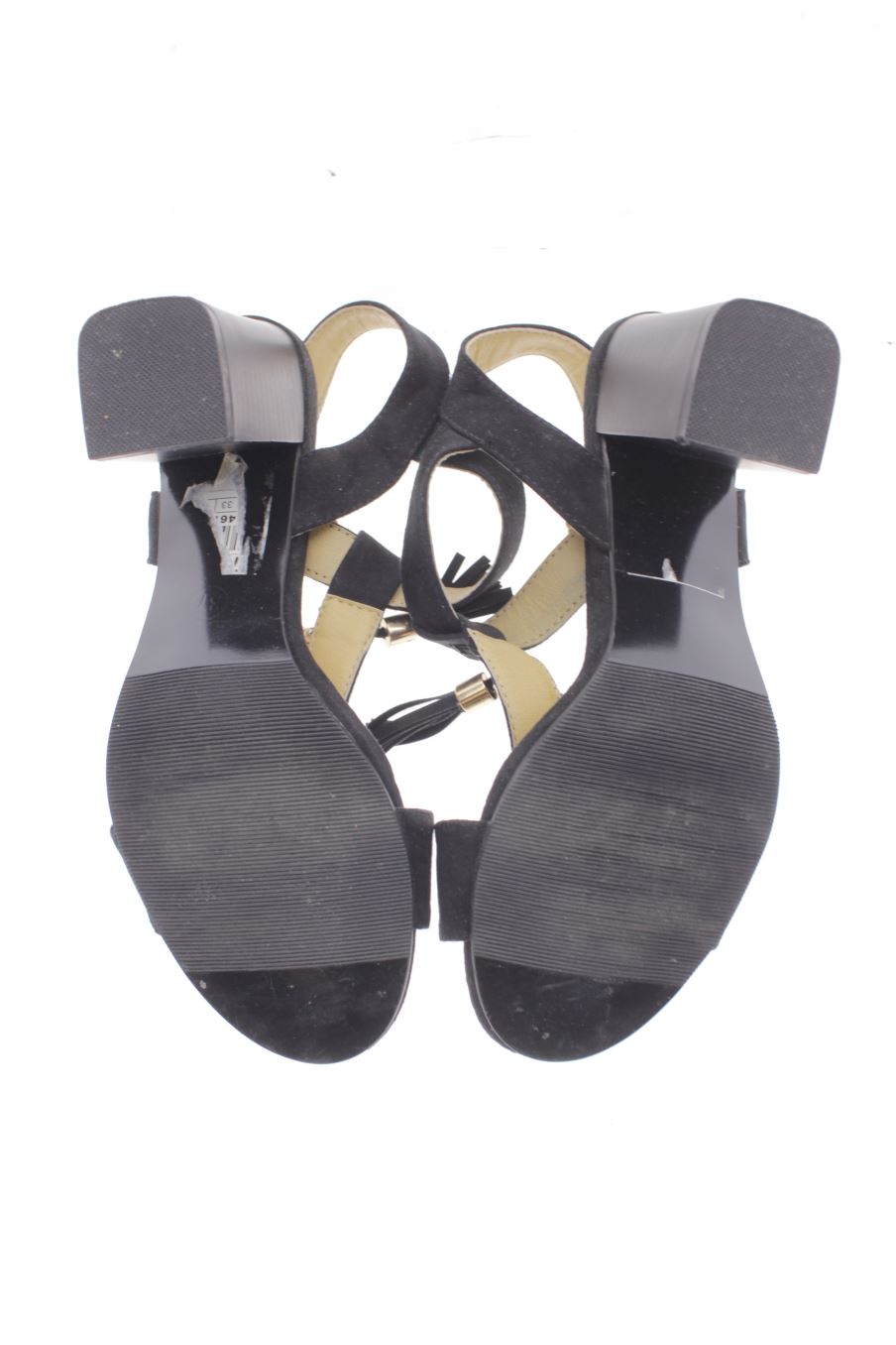 Sandalias tacon de André de la talla 37, de color negro de