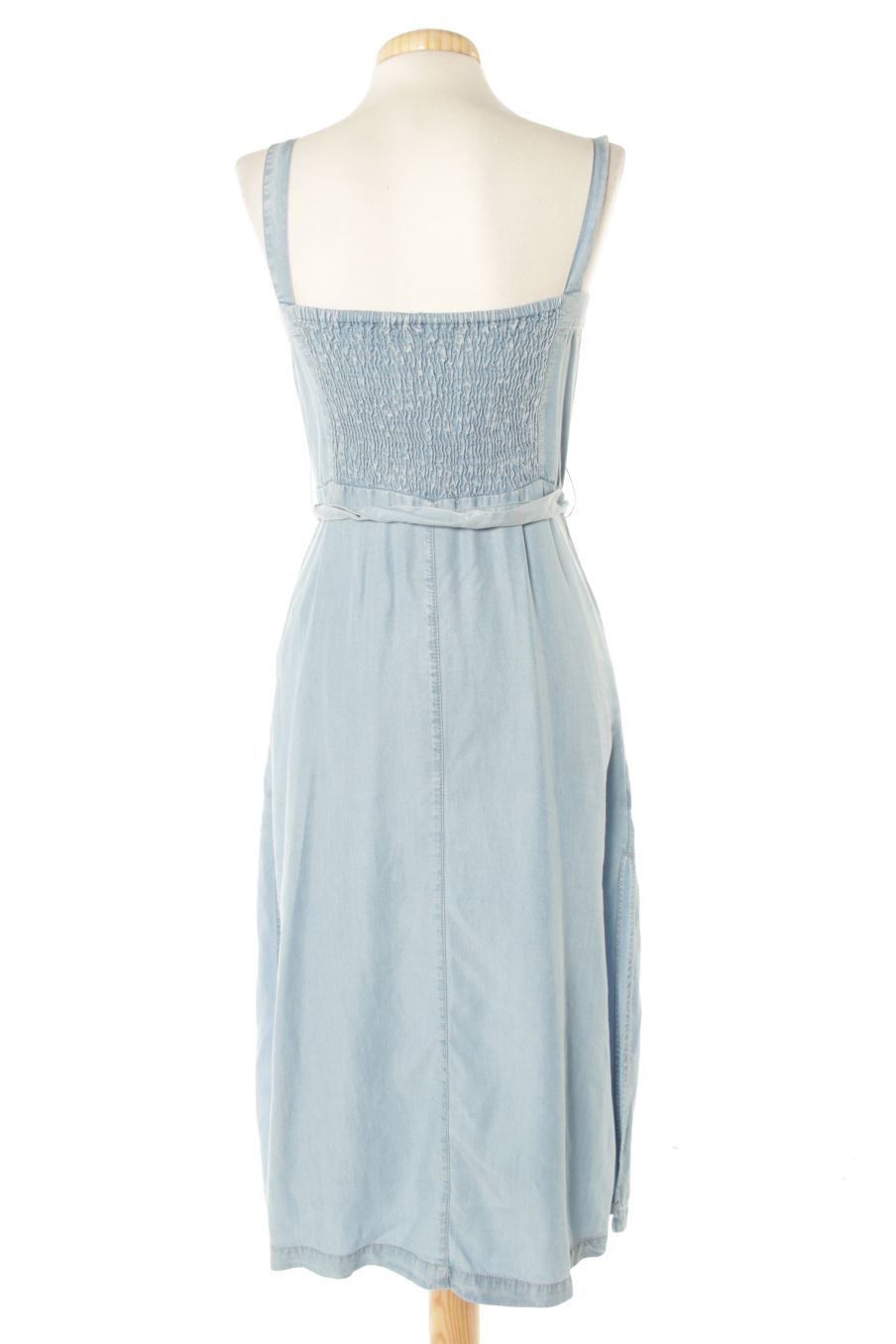 Vestido casual de Bershka de la talla XS, de color azul de ropa vaquera