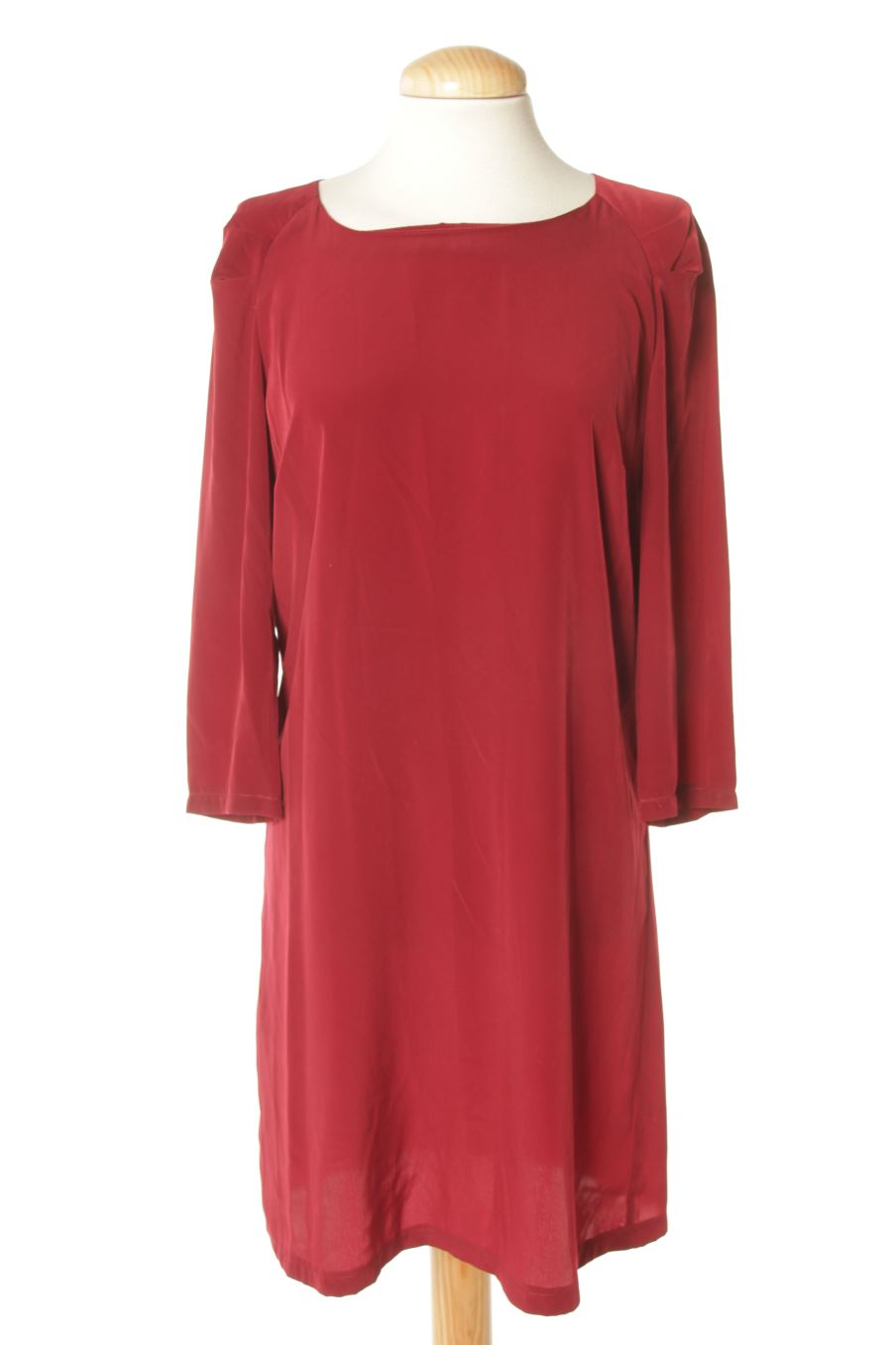 Vestido casual de Mango de la talla S, de color burdeos