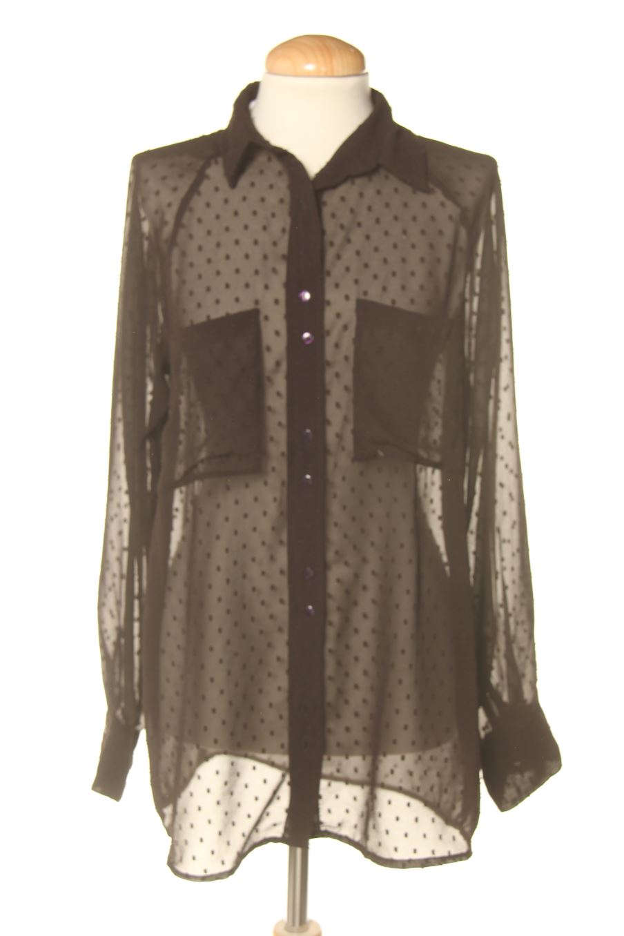 Hemd von Bershka Größe S, Farbe Schwarz, für