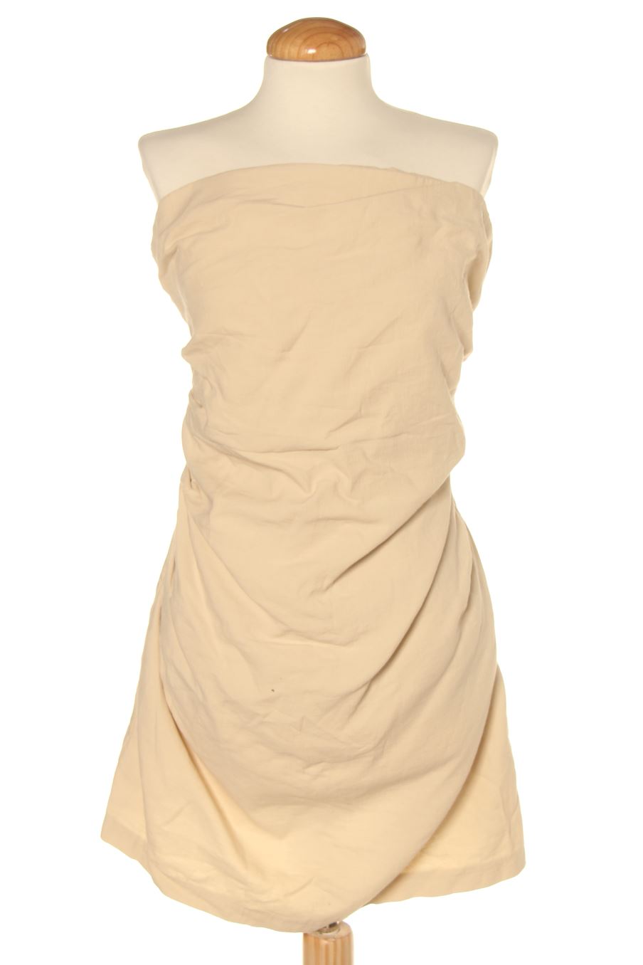 Vestido casual de Zara de la talla XL, de color beige