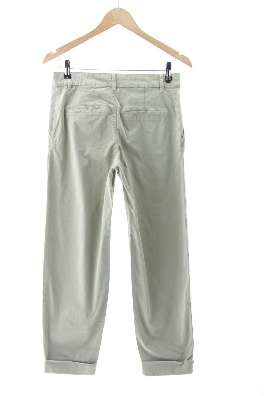 Pantalón de Zara de la talla 34, de color verde
