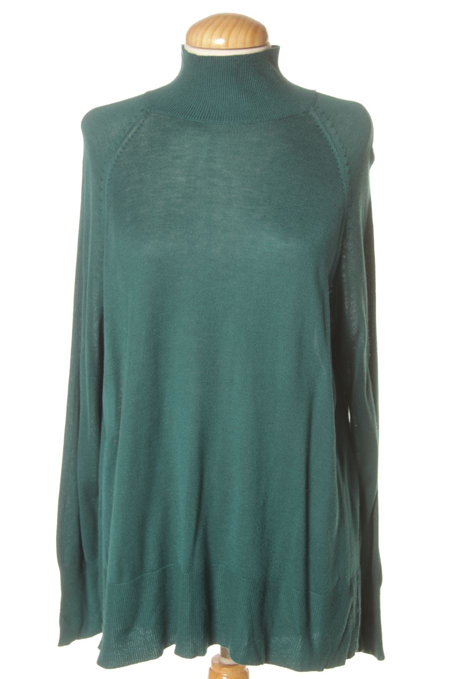 Pull Zara de la taille M, de couleur turquoise