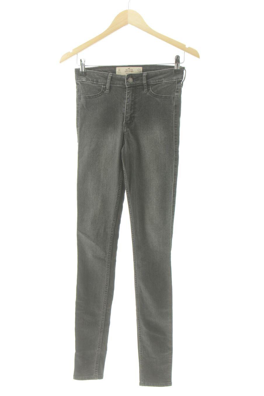 Jeans von Hollister Größe 34, Farbe Grau, aus Jeanskleidung für