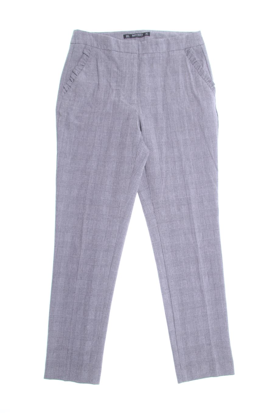 Pantalones de Zara de la talla S, de color cuadros