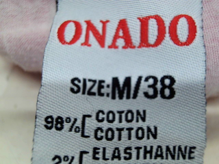 Jeans onado de la taille 38, de couleur rose de denim
