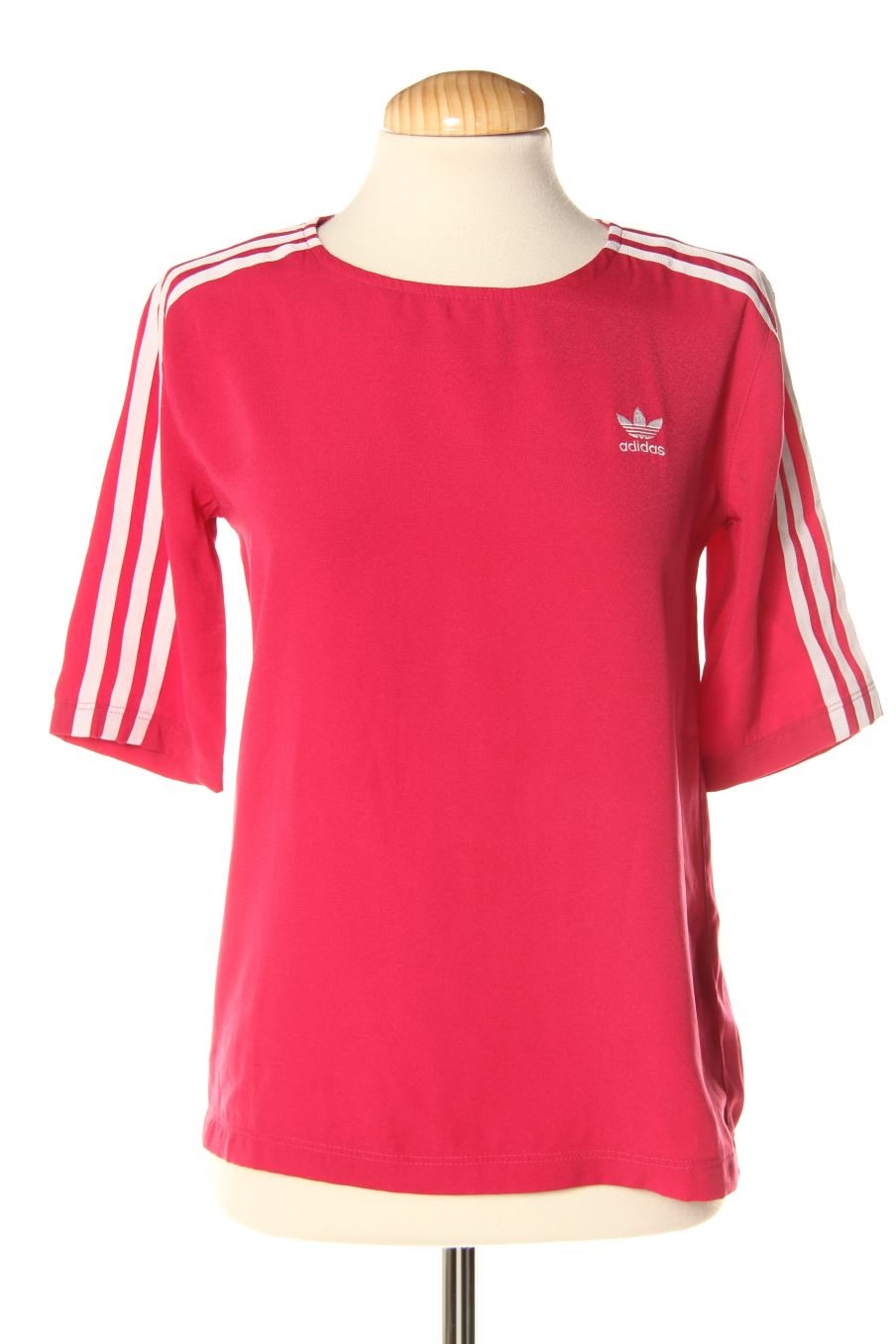 Blouse à manches courtes Adidas de la taille S, de couleur rose