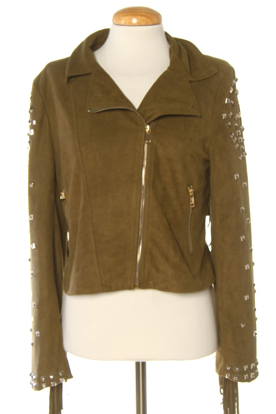 Blouson Drole de copine de la taille L, de couleur vert