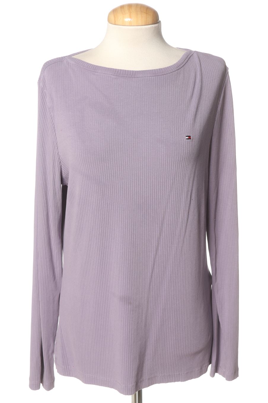 Langärmeliges T-Shirt von Tommy Hilfiger Größe SUPER XXL, Farbe Violett, für