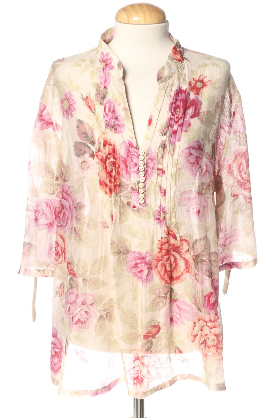 Kurzärmelige Bluse von Park Avenue Größe 52, Farbe Geblümt, für