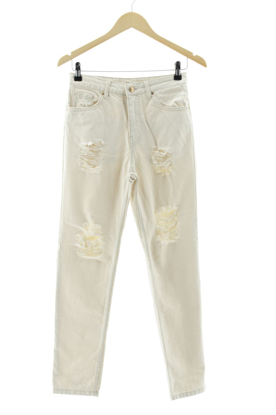 Jeans Stradivarius de la taille 34, de couleur beige de denim