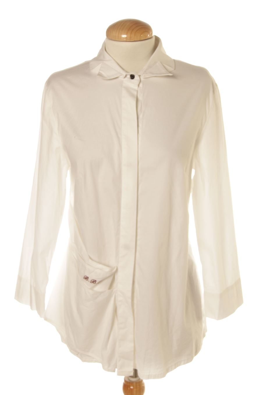Chemise Bleu Blanc Rouge de la taille 38, de couleur blanc