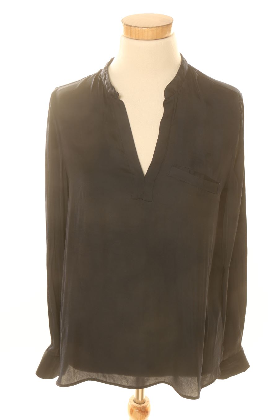 Blusa de manga larga de Trafaluc de la talla XS, de color azul marino