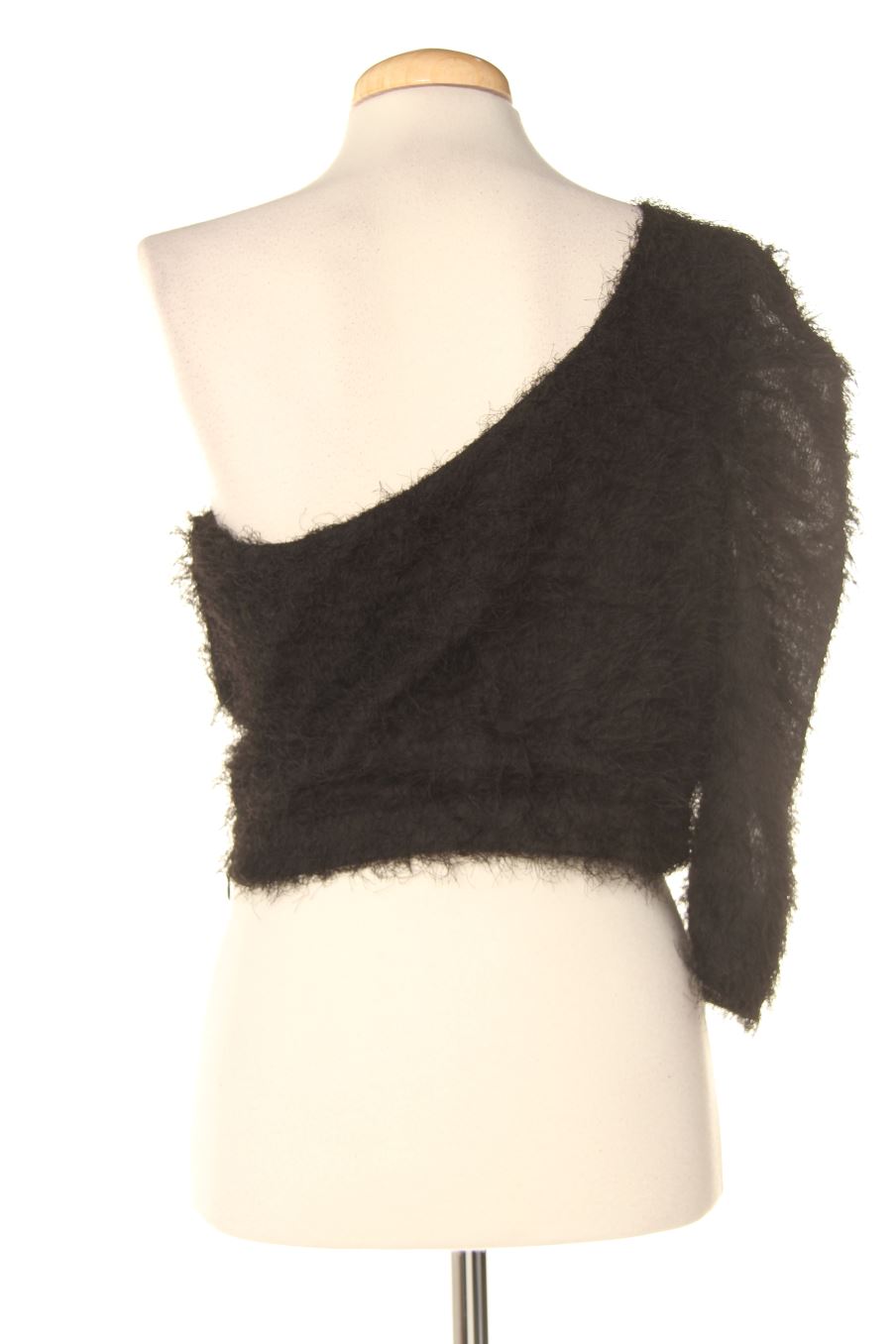 Blusa de manga corta de Pull & Bear de la talla L, de color negro