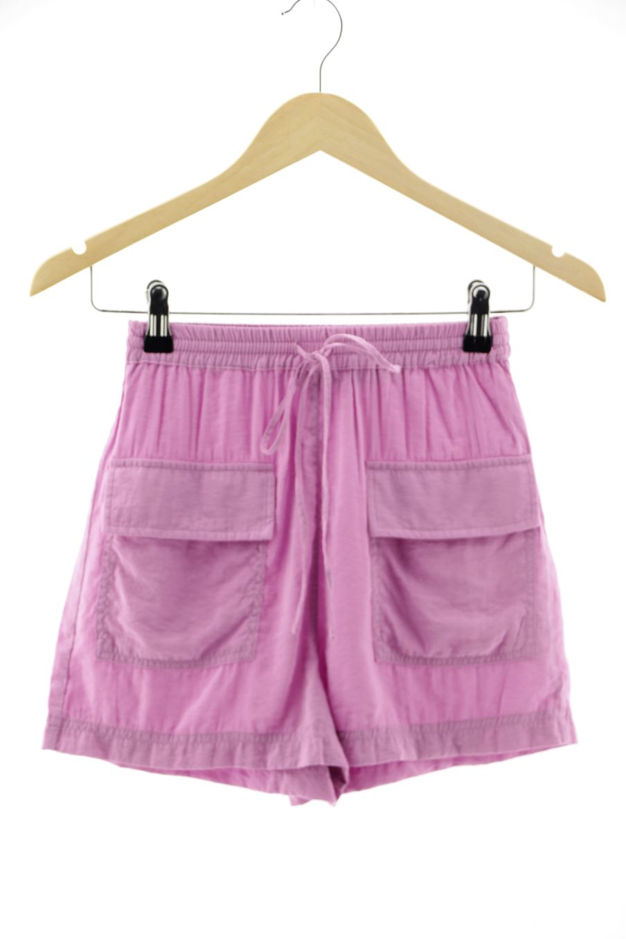 Pantalón corto de Pull & Bear de la talla XS, de color morado