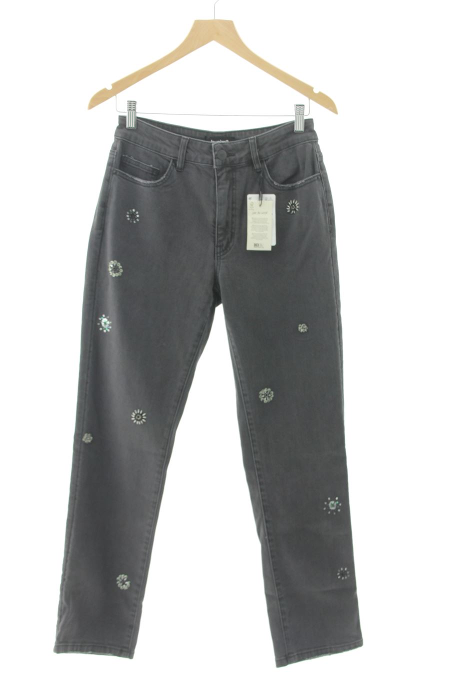 Jeans de Desigual de la talla 38, de color grigio