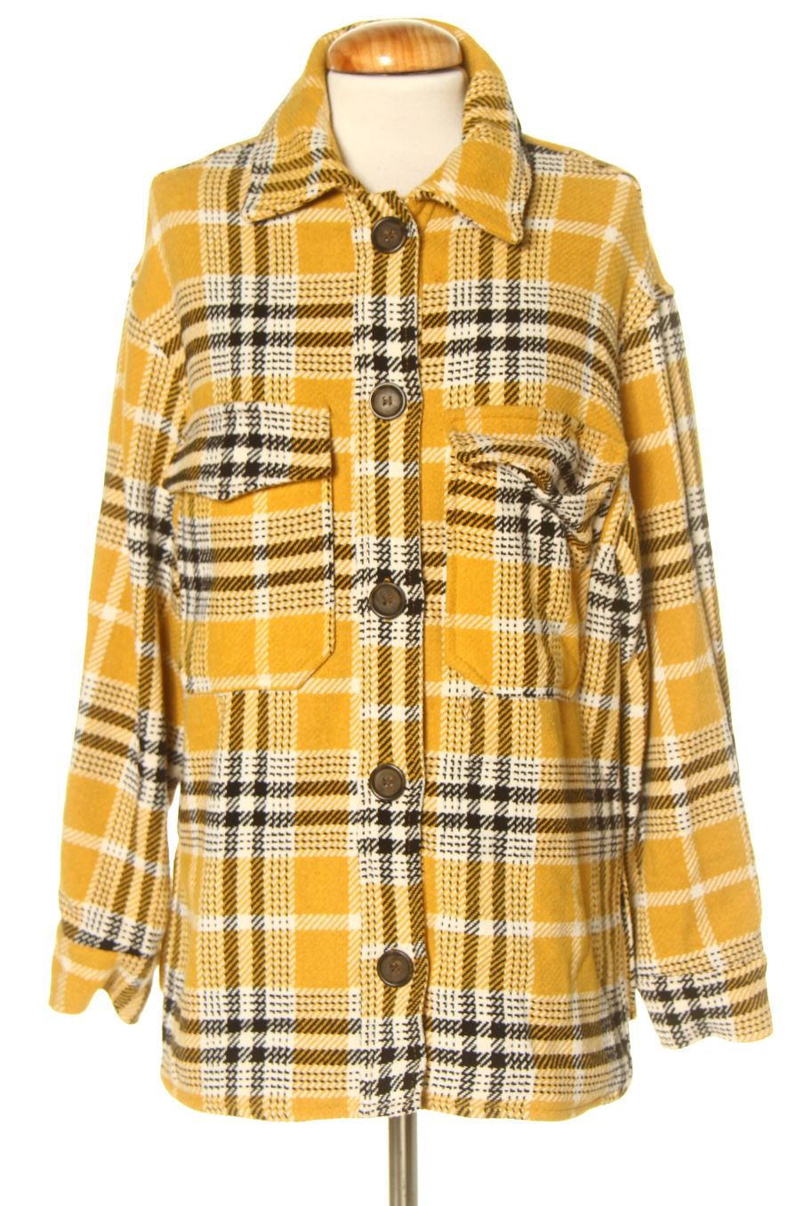 Blouson Bershka de la taille XS, de couleur jaune