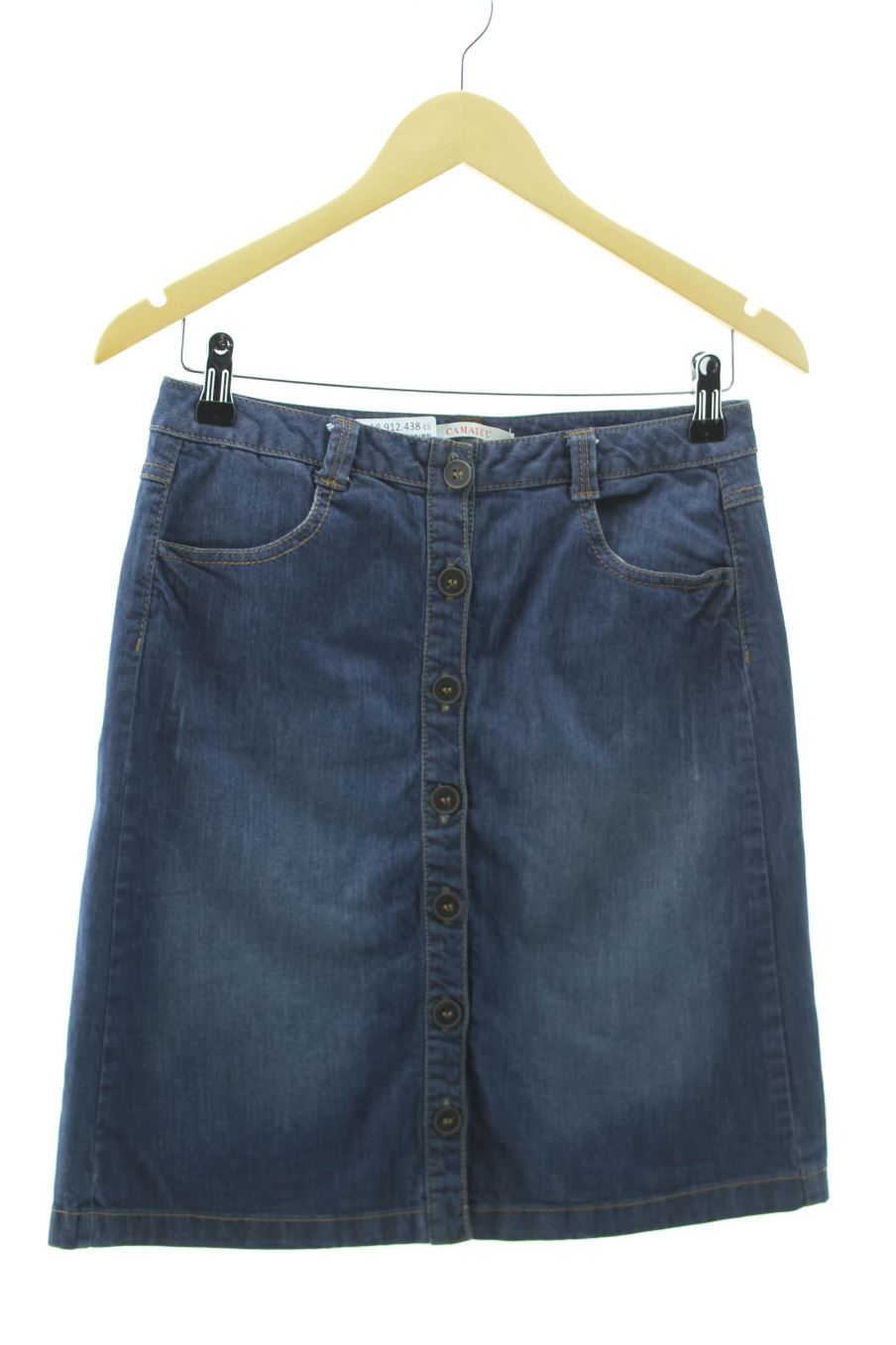 Jupe Camaieu de la taille 36, de couleur bleu de denim