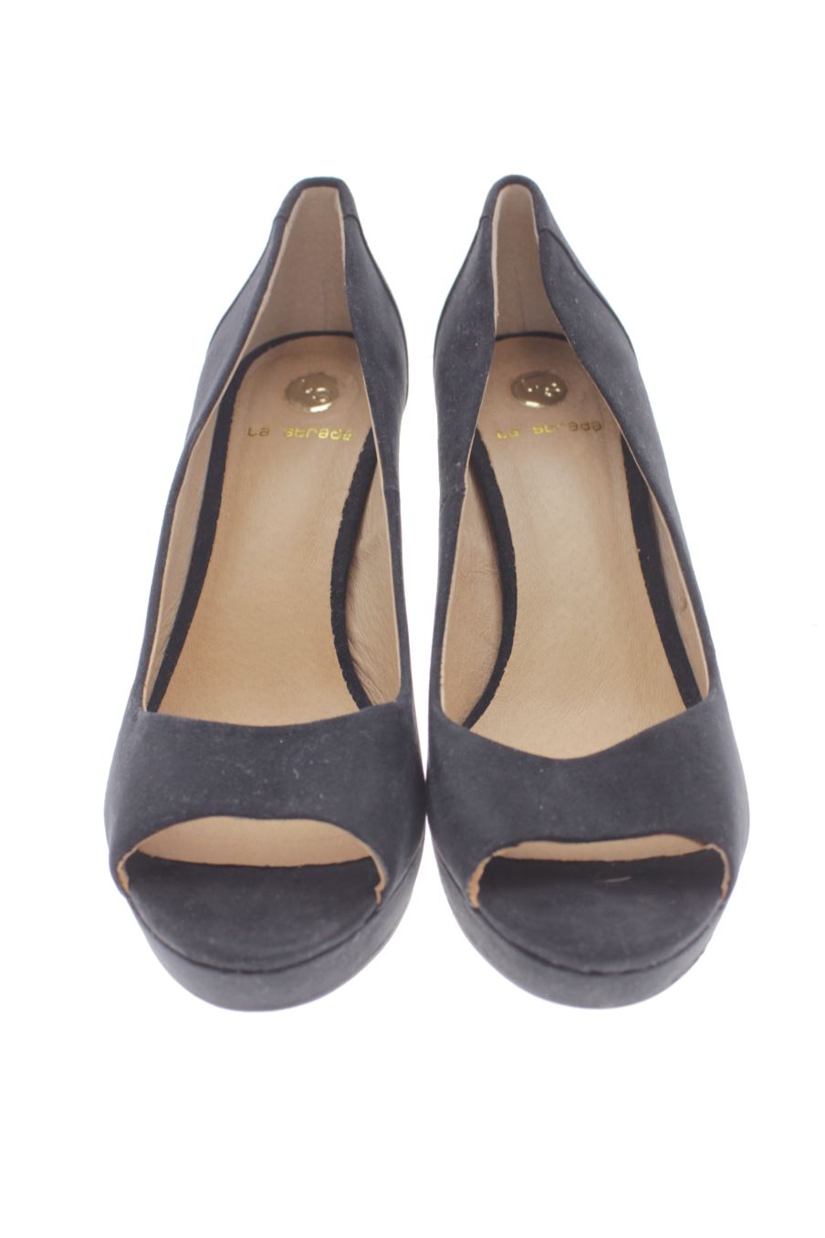 Zapatos de tacon de la strada de la talla 38, de color negro de