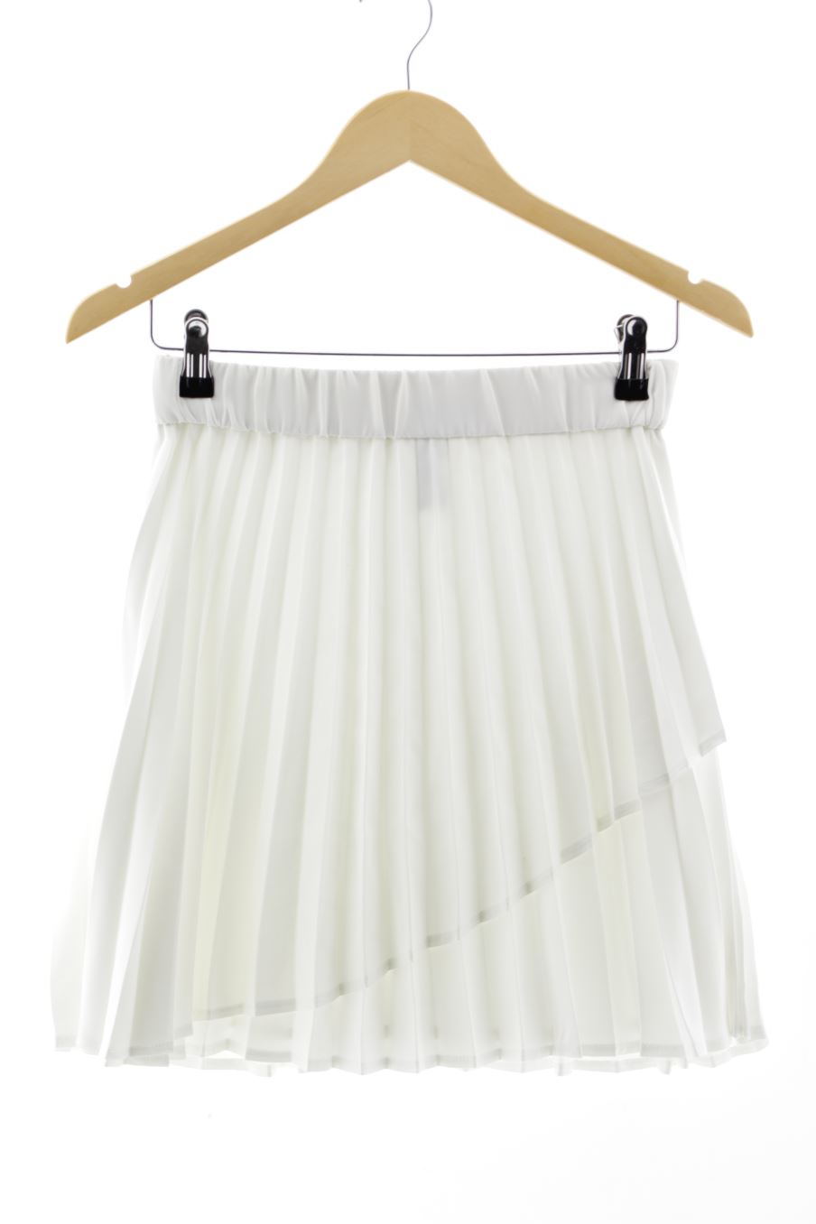 Jupe Stradivarius de la taille XS, de couleur blanc