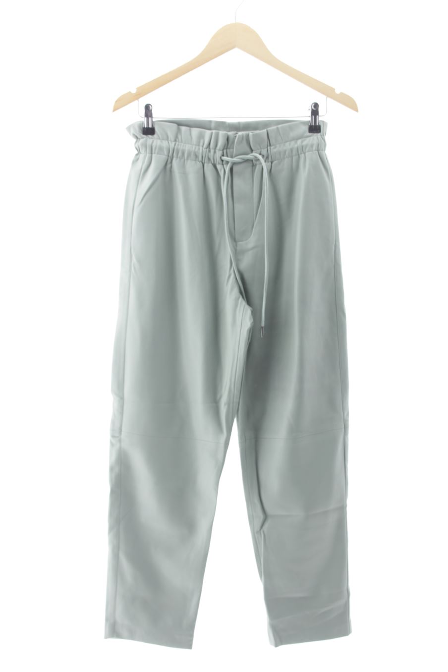 Pantalón de Mango de la talla XS, de color verde de sintético