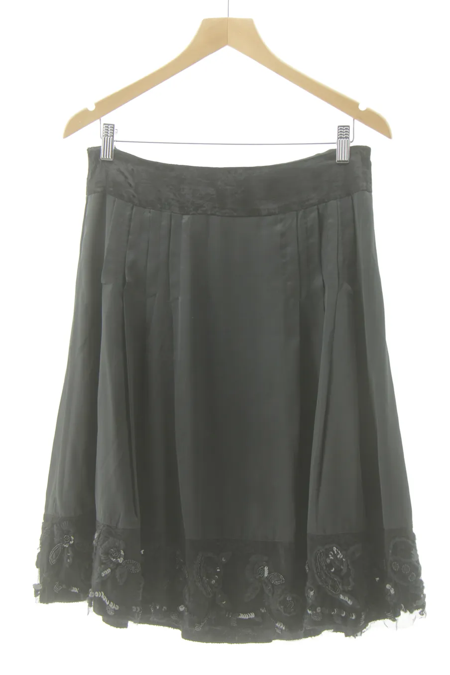 Aufwändiger Rock von LA WOMAN Größe M, Farbe Schwarz, für