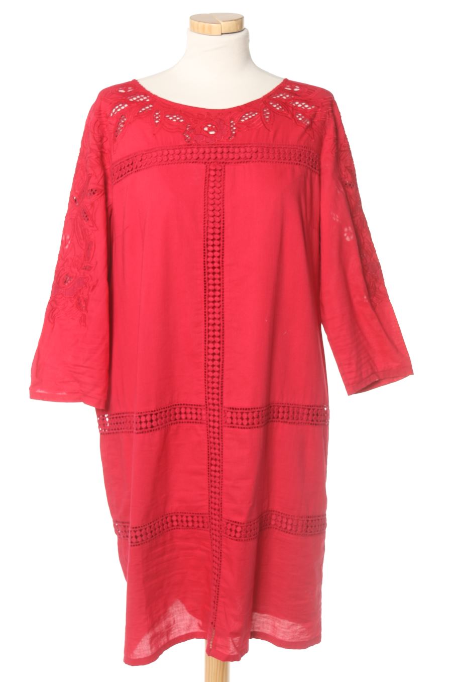Vestido casual de Cyrillus de la talla 42, de color rojo