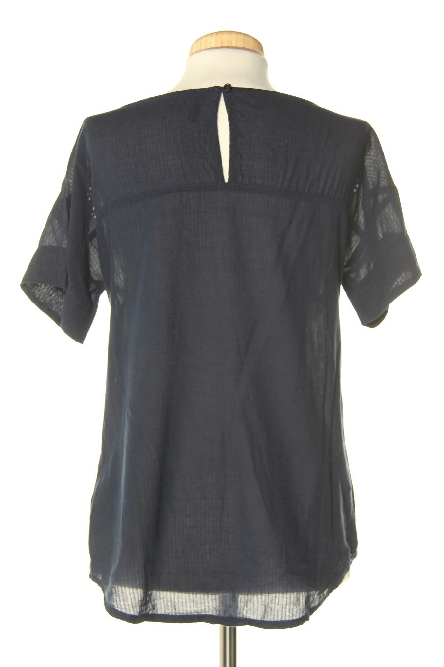 Blouse à manches courtes Naf Naf de la taille 36, de couleur bleu marine