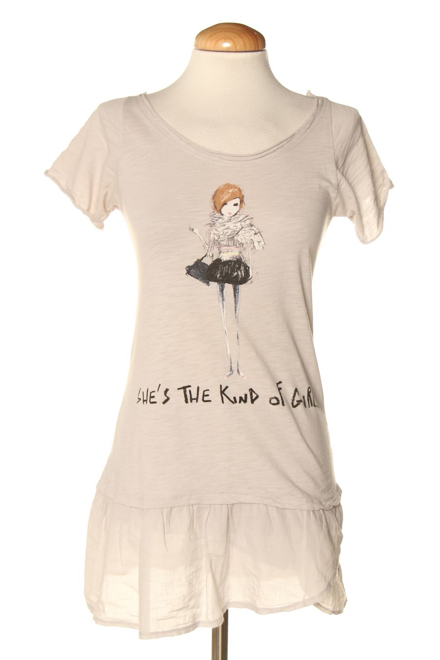 T-Shirt von Zara Größe S, Farbe Grau, für