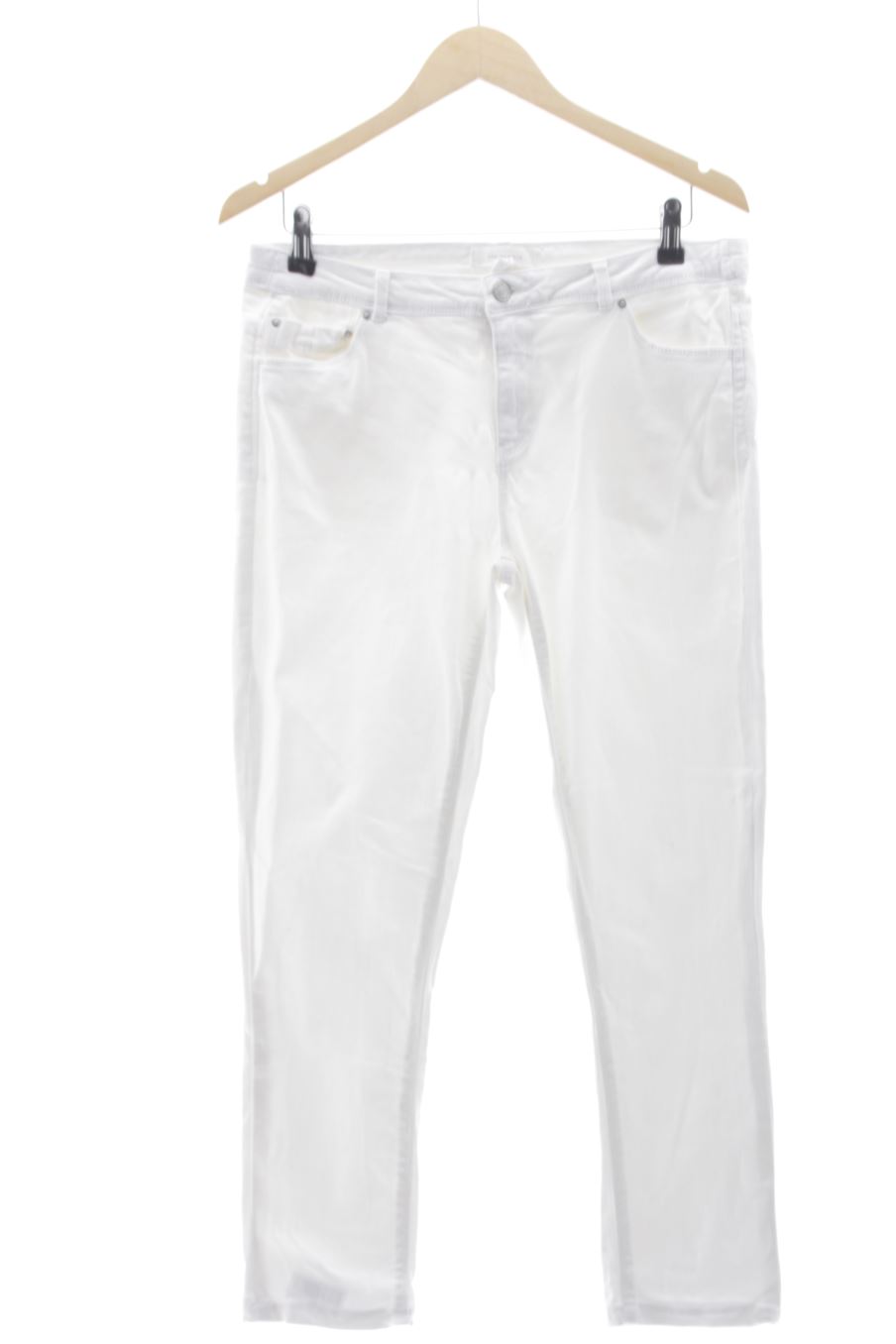 Jeans Springfield de la taille 44, de couleur blanc de denim