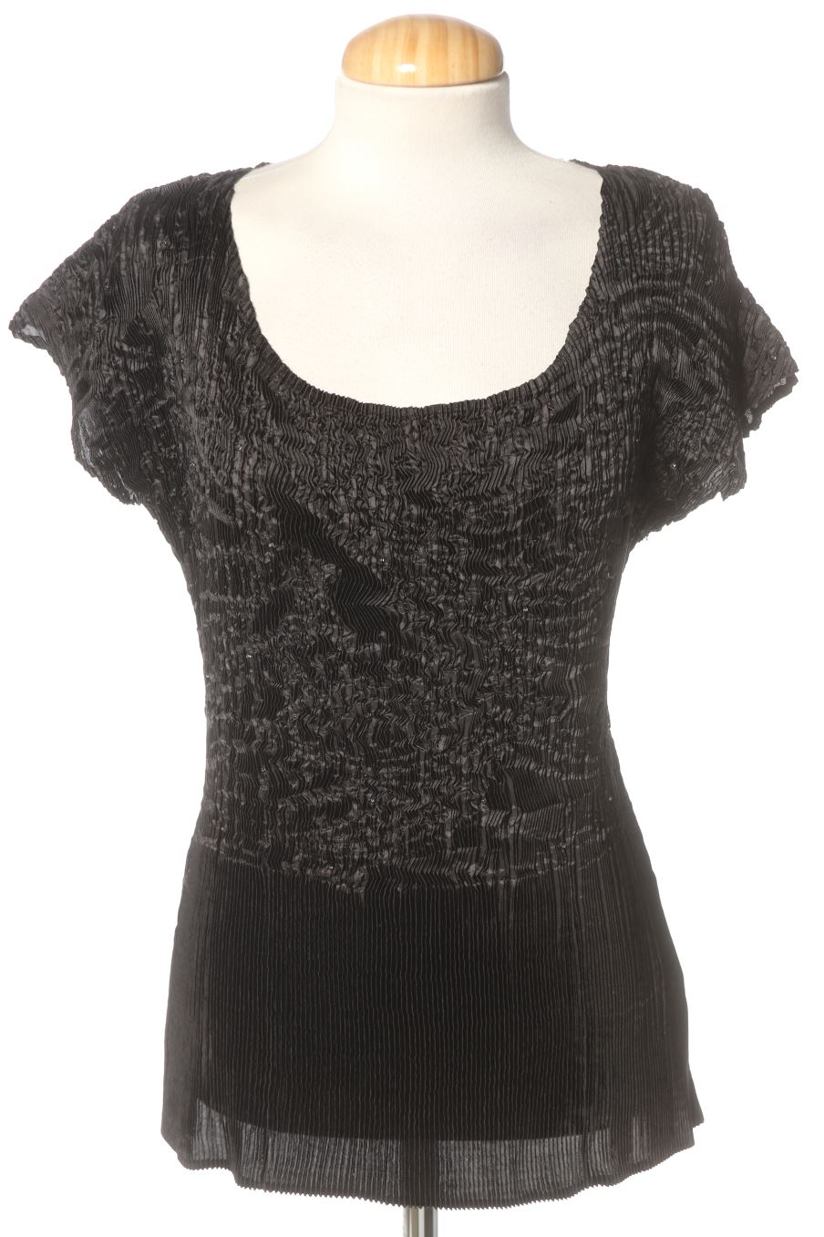 Top de Adolfo Dominguez de la talla 46, de color negro