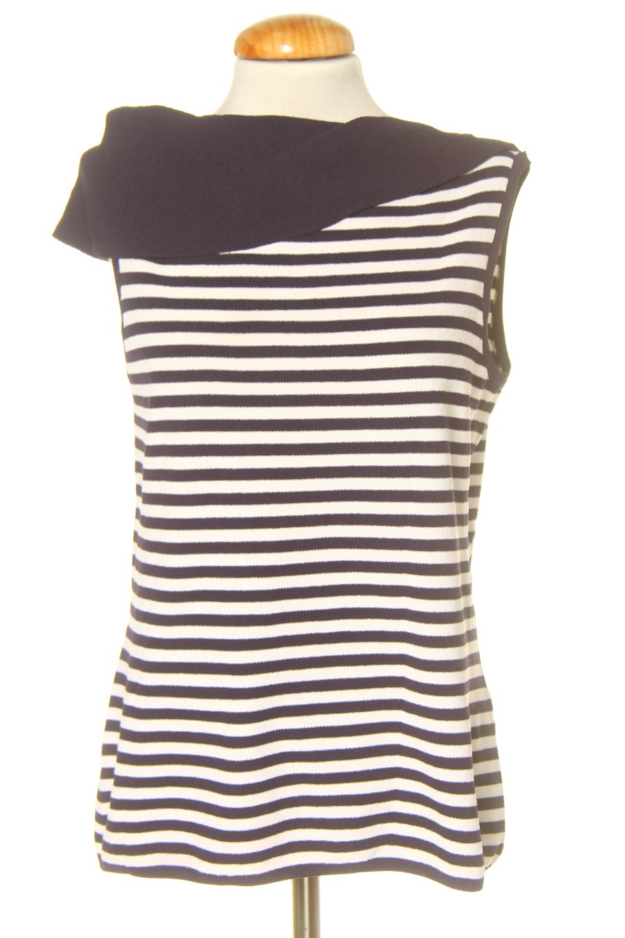 Top Purificación García de la taille XL, de couleur rayures