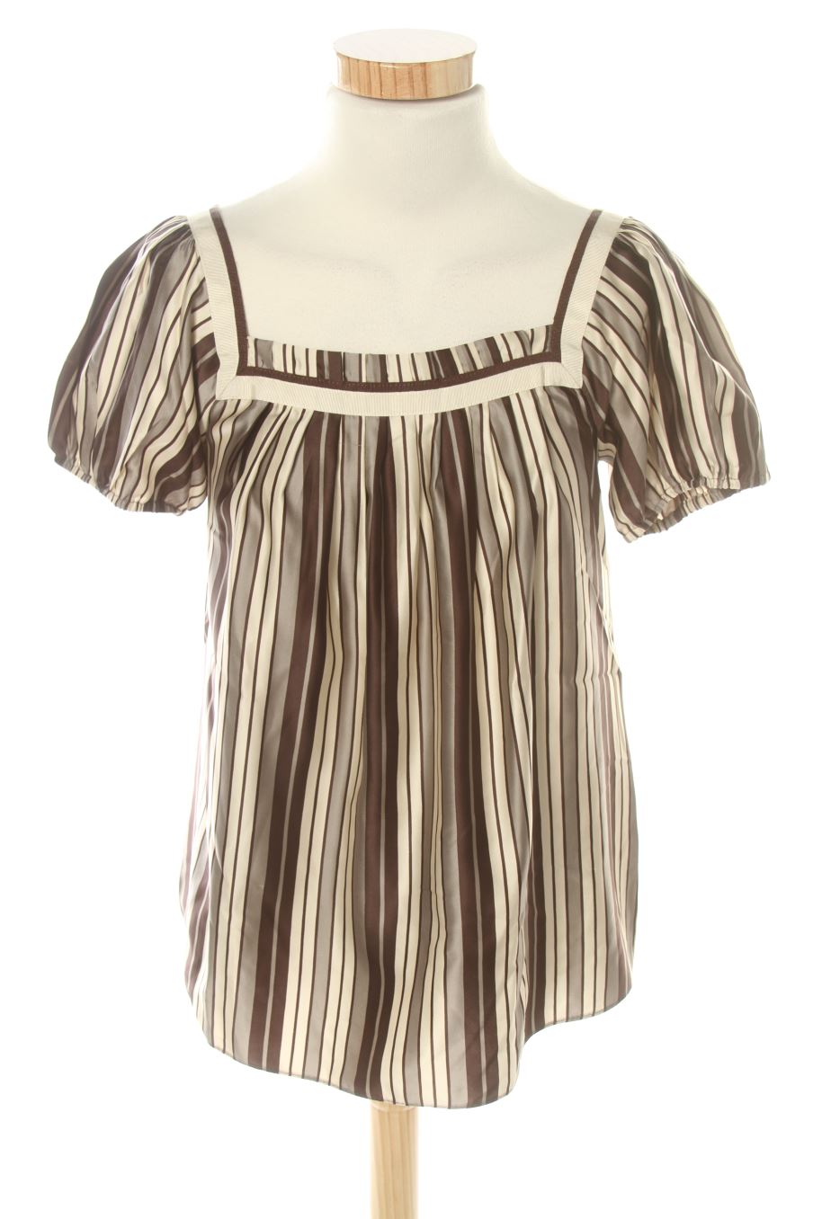 Blusa de manga corta de Zara de la talla S, de color rayas