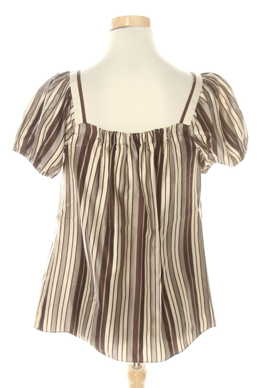 Blusa de manga corta de Zara de la talla S, de color rayas