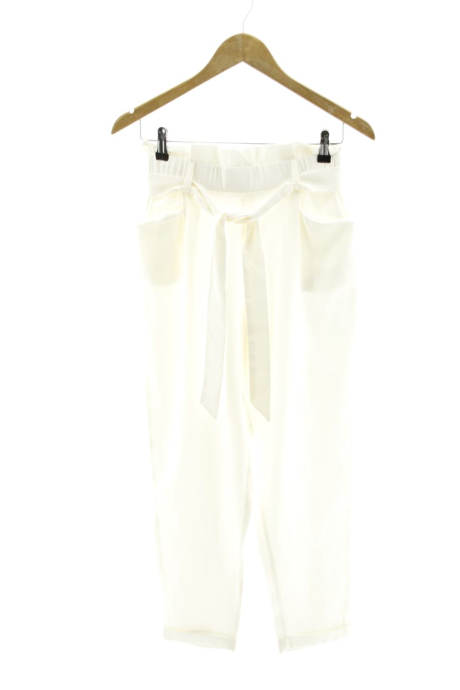Pantalones de Trf (ZARA) de la talla XS, de color blanco