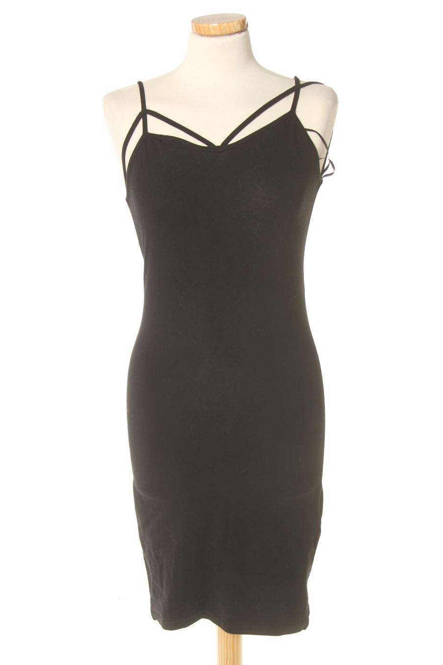Vestido casual de Pull & Bear de la talla S, de color negro