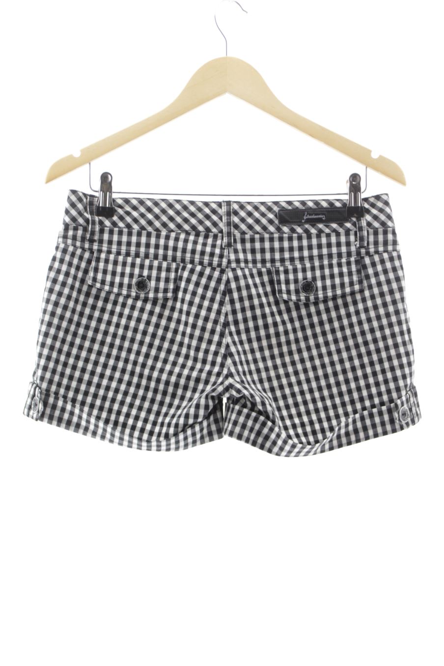 Pantalón corto de Stradivarius de la talla 36, de color cuadros