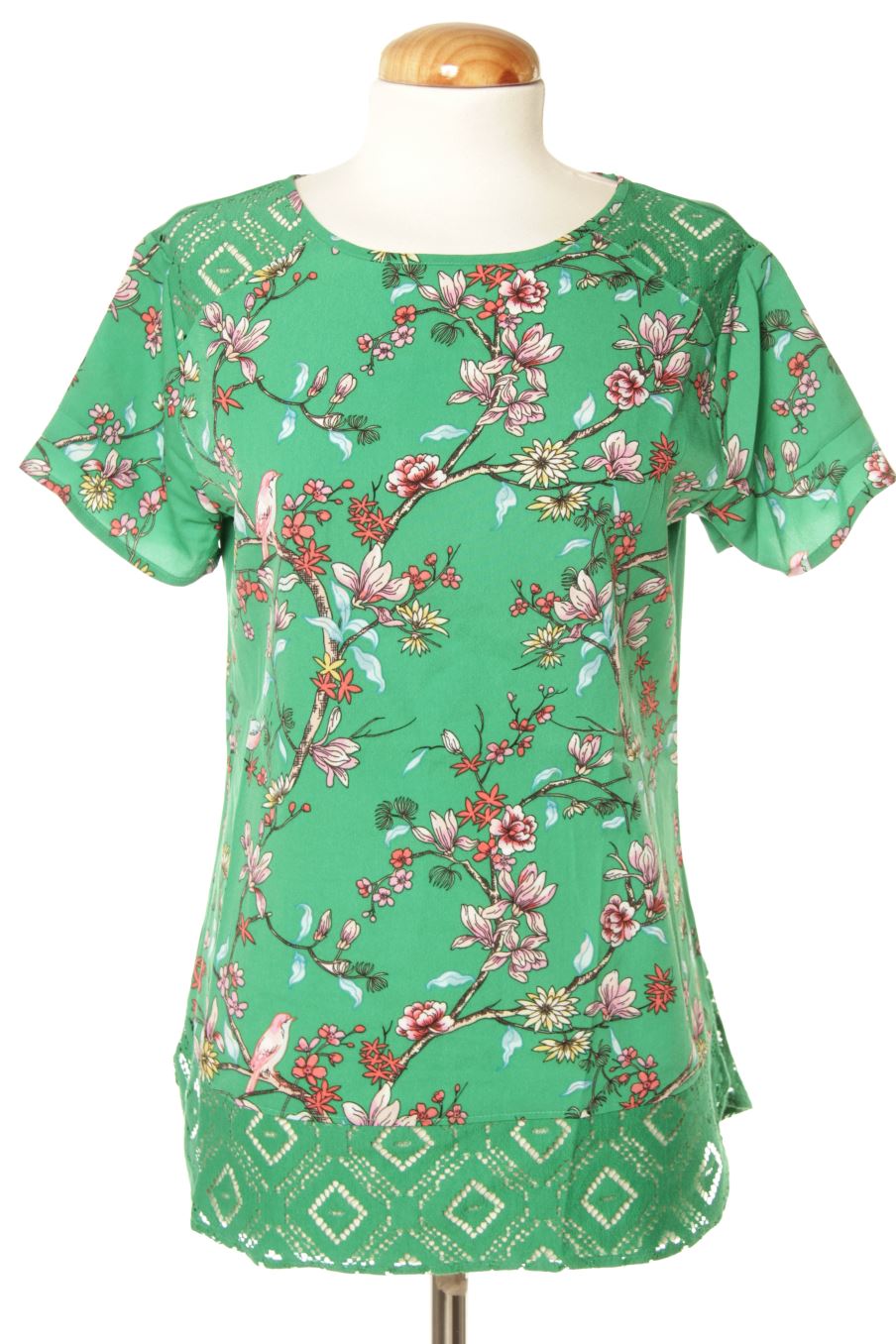 Blusa de manga corta de Van Heusen de la talla XS, de color flores