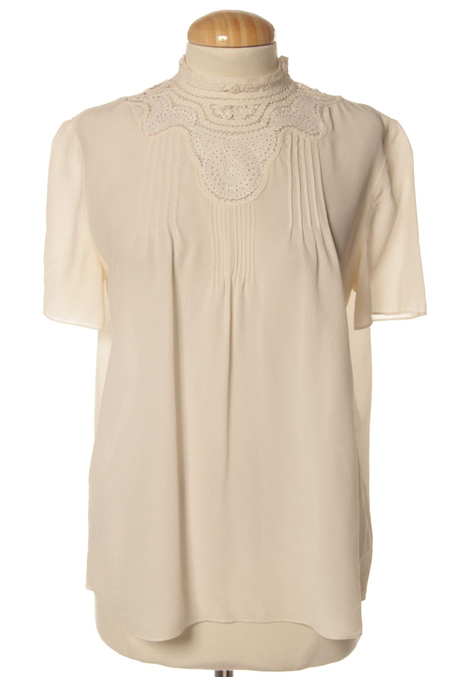 Blusa a maniche corte de Vanessa Bruno de la talla 38, de color beige