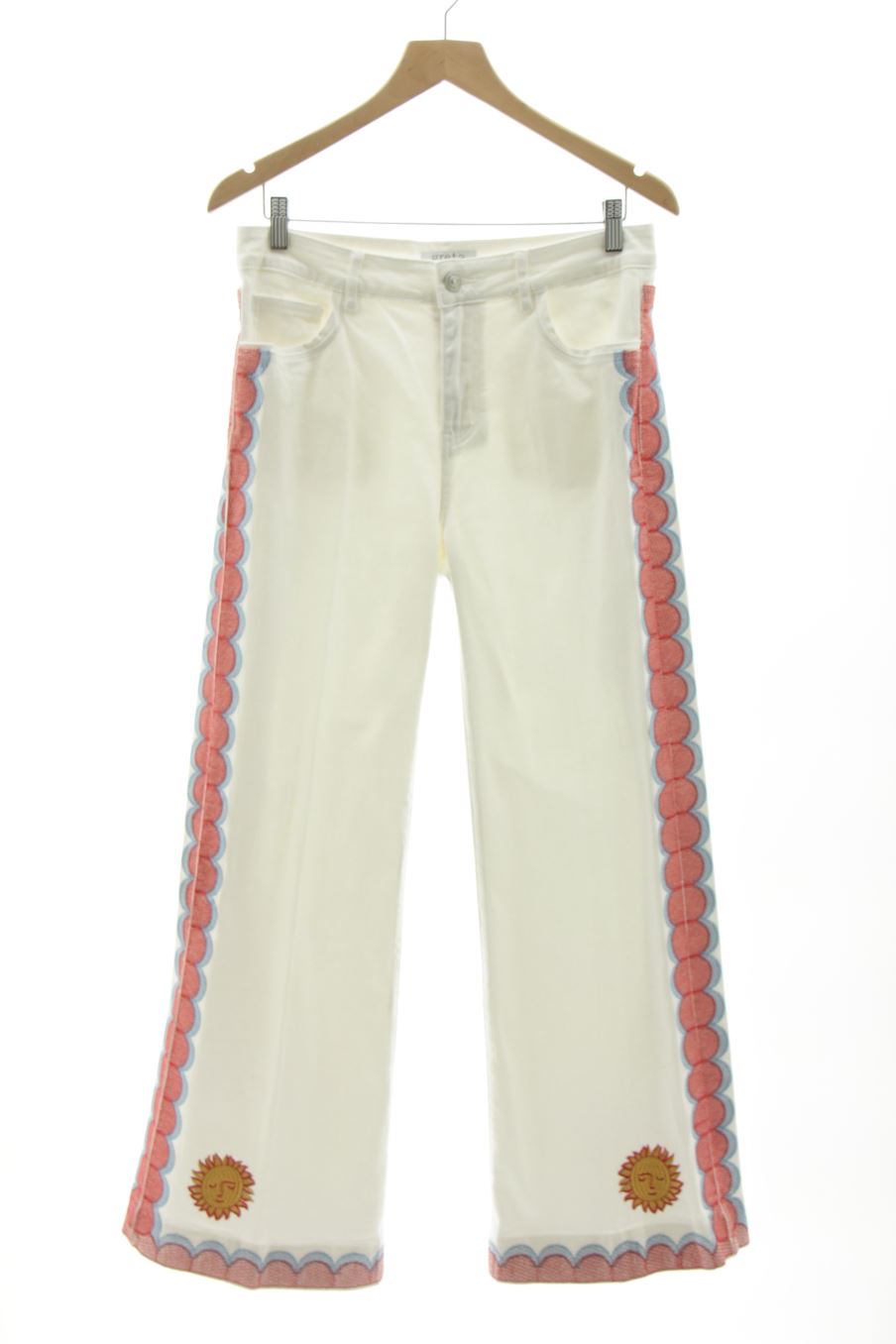 Jeans von Greta Größe XL, Farbe Weiss, aus Jeanskleidung für