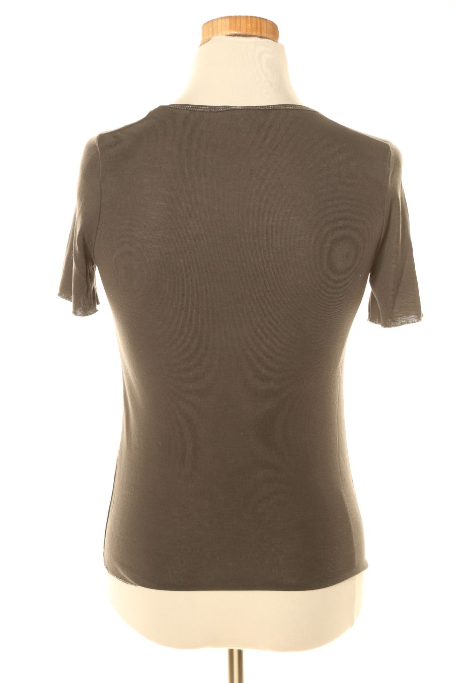 Top de Zara de la talla S, de color gris