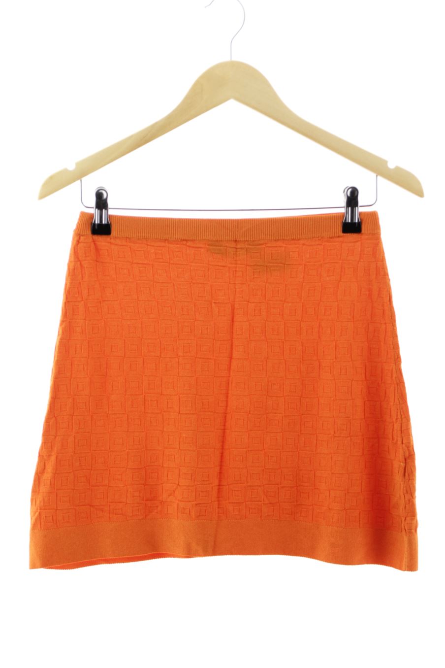 Falda de Zara de la talla M, de color naranja