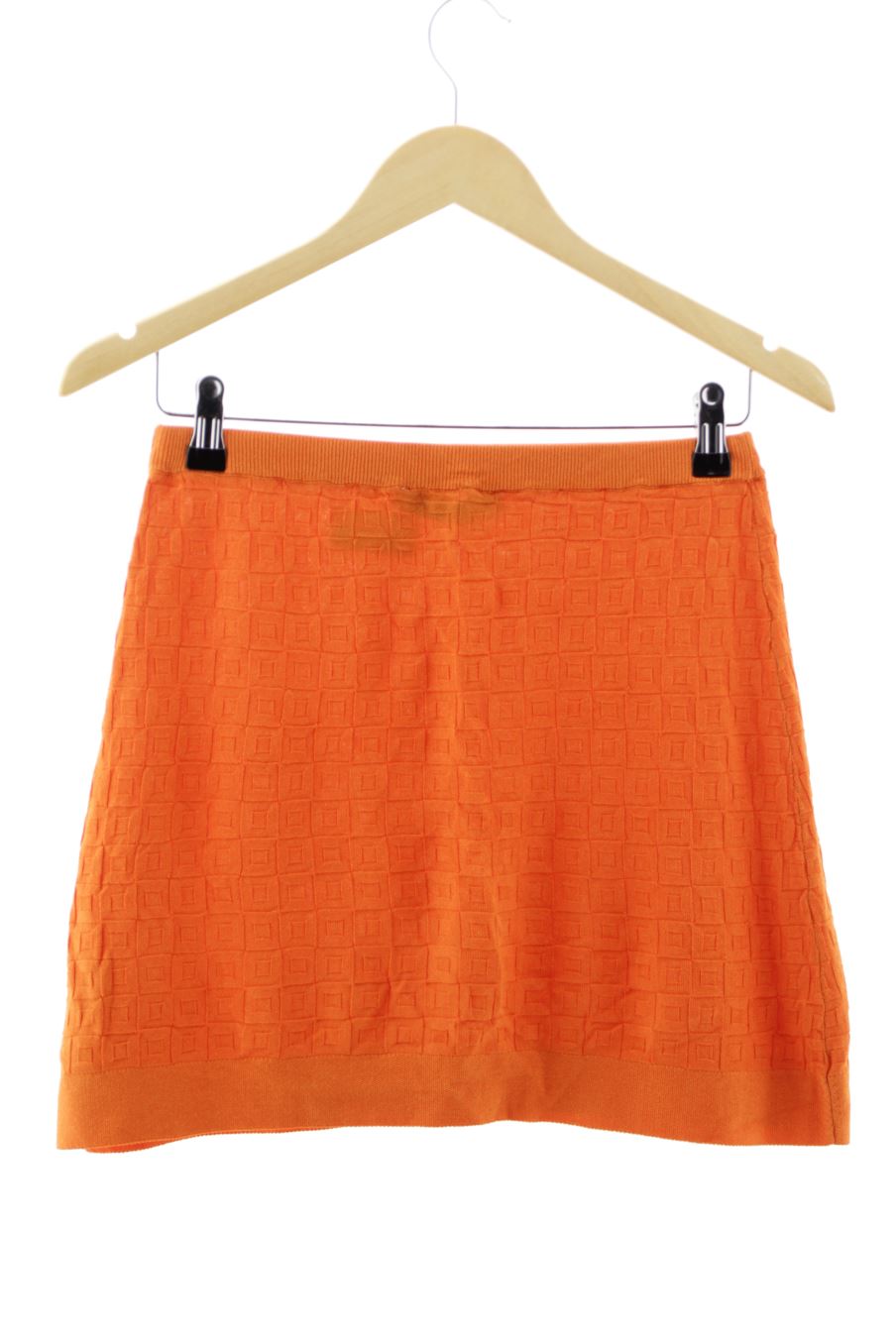 Falda de Zara de la talla M, de color naranja