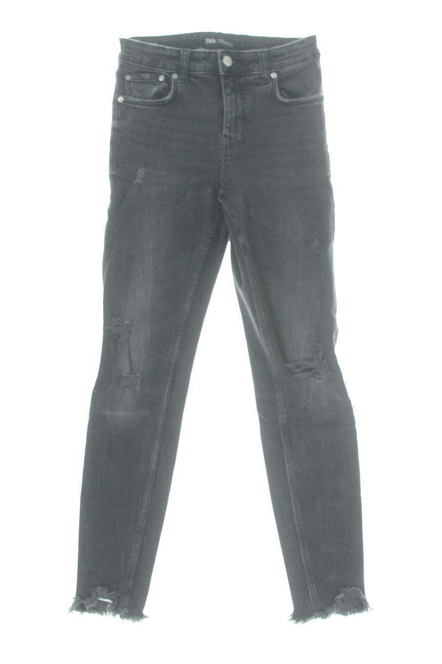 Jeans Zara de la taille 36, de couleur noir de denim
