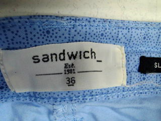 Vaquero de Sandwich de la talla 36, de color azul de ropa vaquera